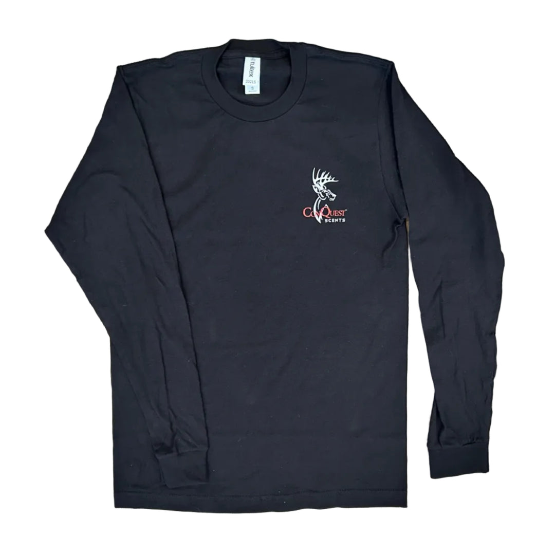 Black "Old School" Long Sleeve T-Shirt